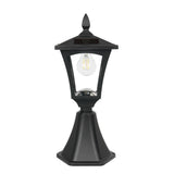 Solar Post Light Base Mount Filament Effect LEDs 43cm