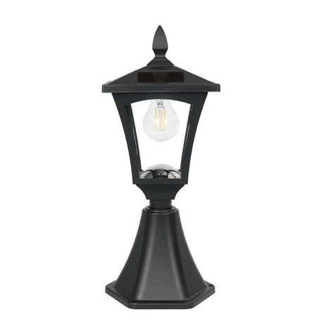 Solar Post Light Base Mount Filament Effect LEDs 43cm