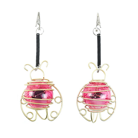 Solar Hanging Ladybird Lights, 2 pack