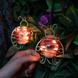 Solar Hanging Ladybird Lights, 2 pack