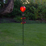 Solar Cool Flame Balloon Wind Spinner Stake Light