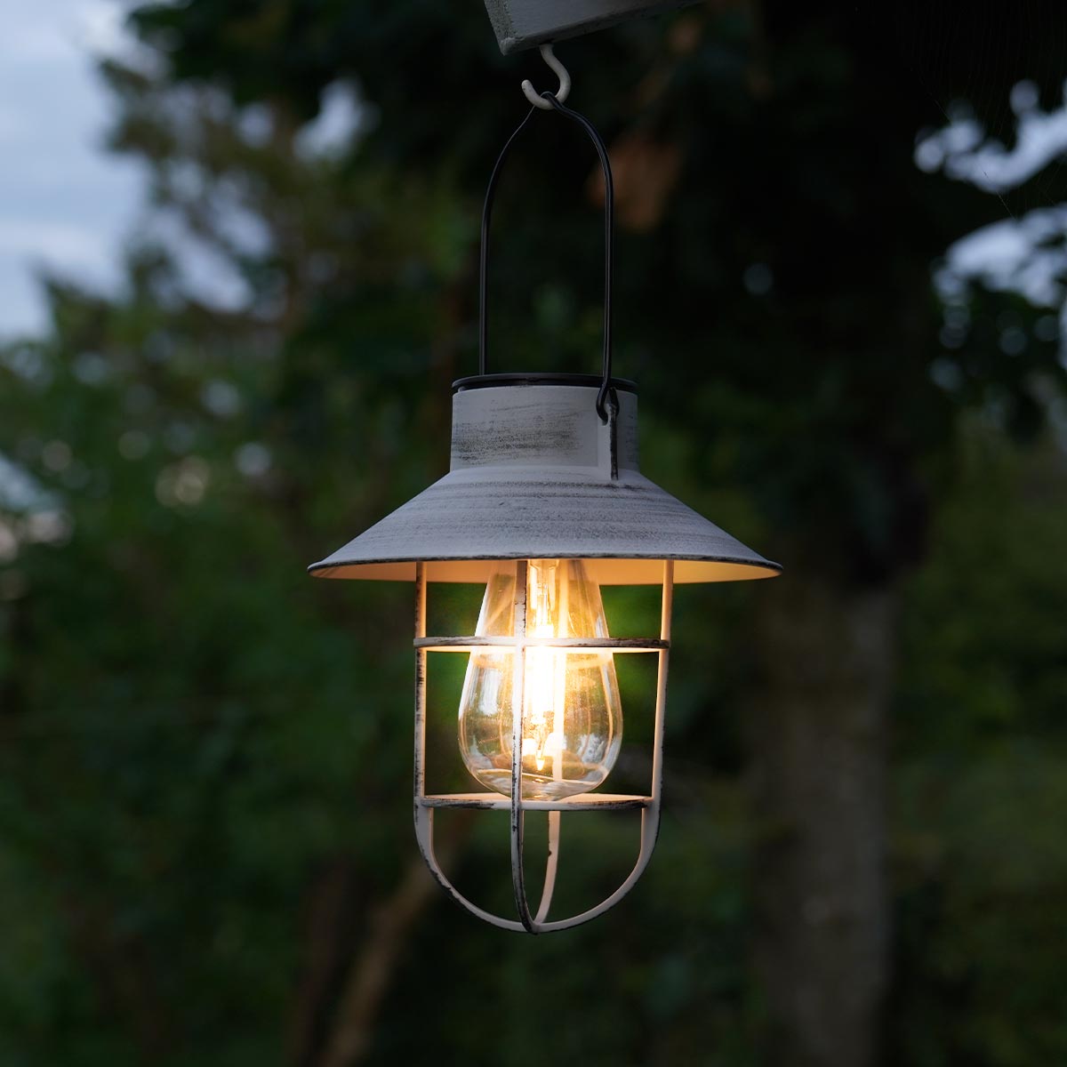 Fisherman Solar Hanging Lantern Filament Effect 21cm