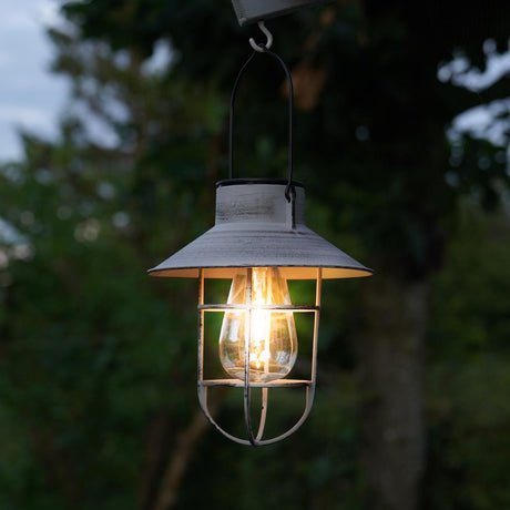 Fisherman Solar Hanging Lantern Filament Effect 21cm