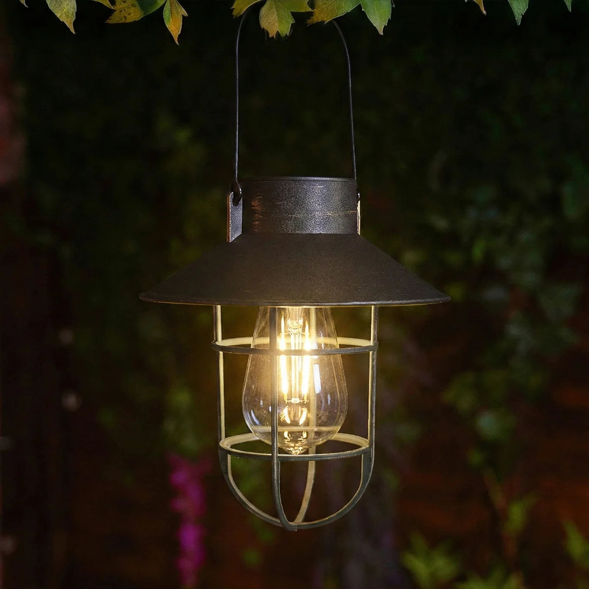 Fisherman Solar Hanging Lantern Filament Effect 21cm