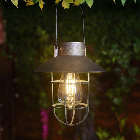 Fisherman Solar Hanging Lantern Filament Effect 21cm