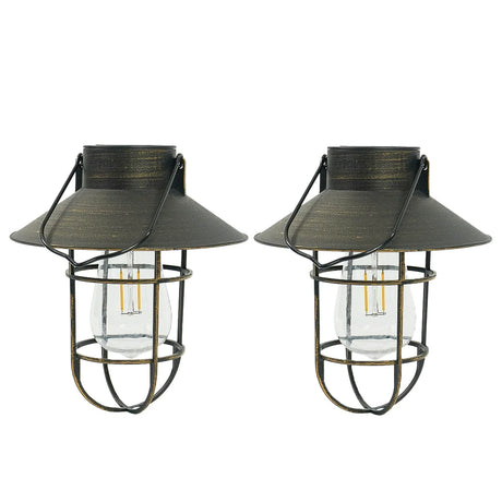 Fisherman Solar Hanging Lantern Filament Effect 21cm