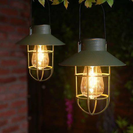 Fisherman Solar Hanging Lantern Filament Effect 21cm