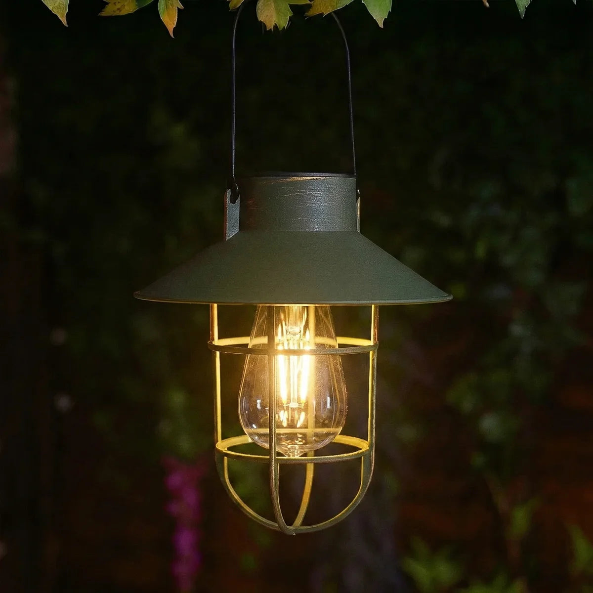 Fisherman Solar Hanging Lantern Filament Effect 21cm