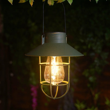 Fisherman Solar Hanging Lantern Filament Effect 21cm