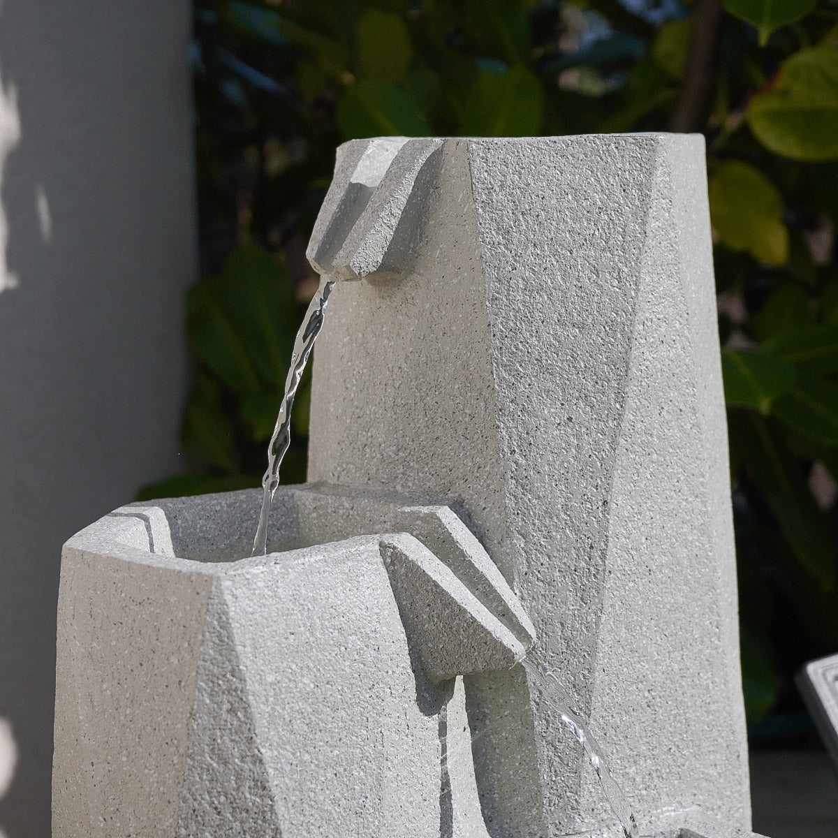 Plug-in & Solar Water Feature Serenity Cascading Fountain 49cm