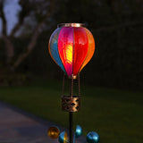 Solar Cool Flame Balloon Wind Spinner Stake Light and Lantern