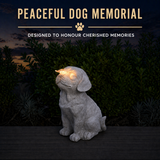 Pet Memorial Solar Light Dog with Butterfly