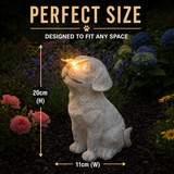 Pet Memorial Solar Light Dog with Butterfly