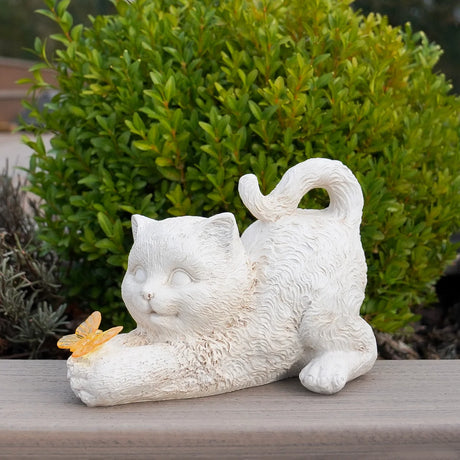 Pet Memorial Solar Light Cat with Butterfly