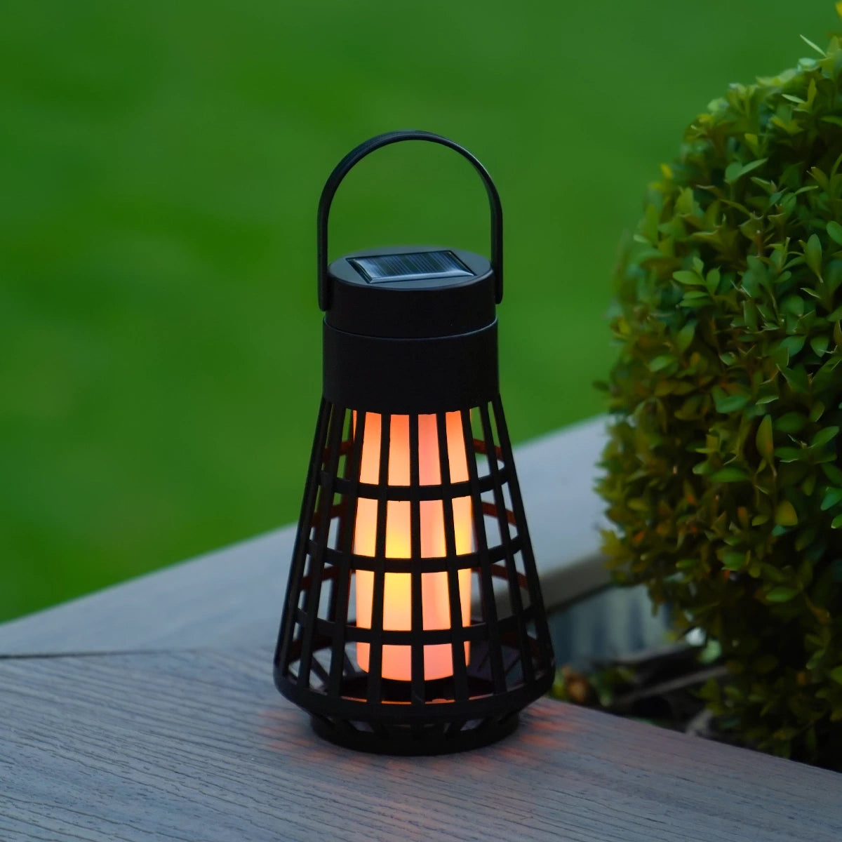 Dancing Flame Solar Lantern With Ground Stake