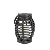 Solar Garden Lantern Rattan Effect Cage