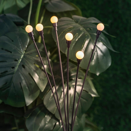 2-Pack Swaying Berries Solar Stake Lights - 65cm Warm White Outdoor Garden Lights