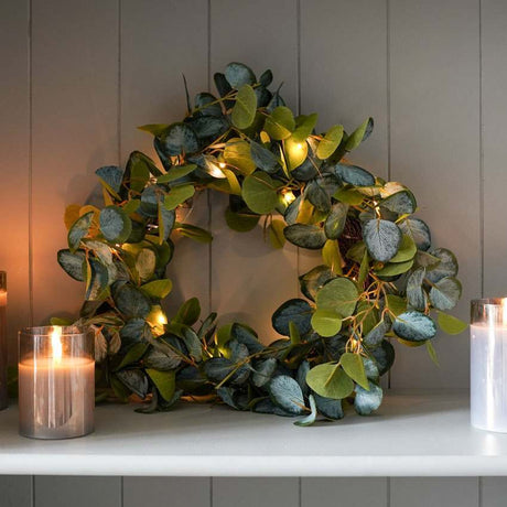 37cm Eucalyptus Outdoor Christmas Wreath
