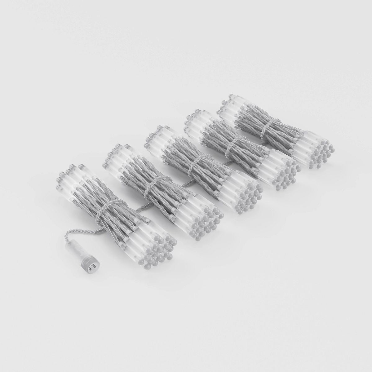 Twinkly Pro 250 RGBW LED 0.5m x 4m Curtain Lights, Transparent Cable