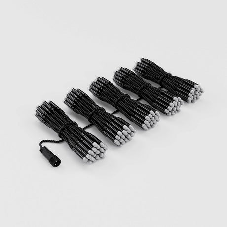 Twinkly Pro 250 RGB LED 0.5m x 4m Curtain Lights, Black Cable