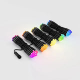 Twinkly Pro 250 RGB LED 0.5m x 4m Curtain Lights, Black Cable