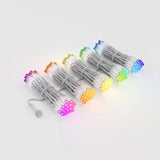 Twinkly Pro 250 RGBW LED 0.5m x 4m Curtain Lights, Transparent Cable