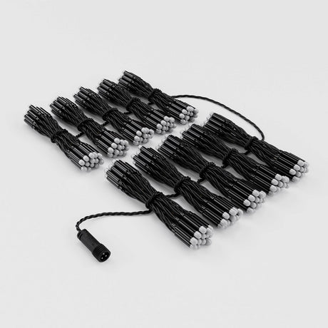 Twinkly Pro 250 RGB LED 1m x 2m Curtain Lights, Black Cable