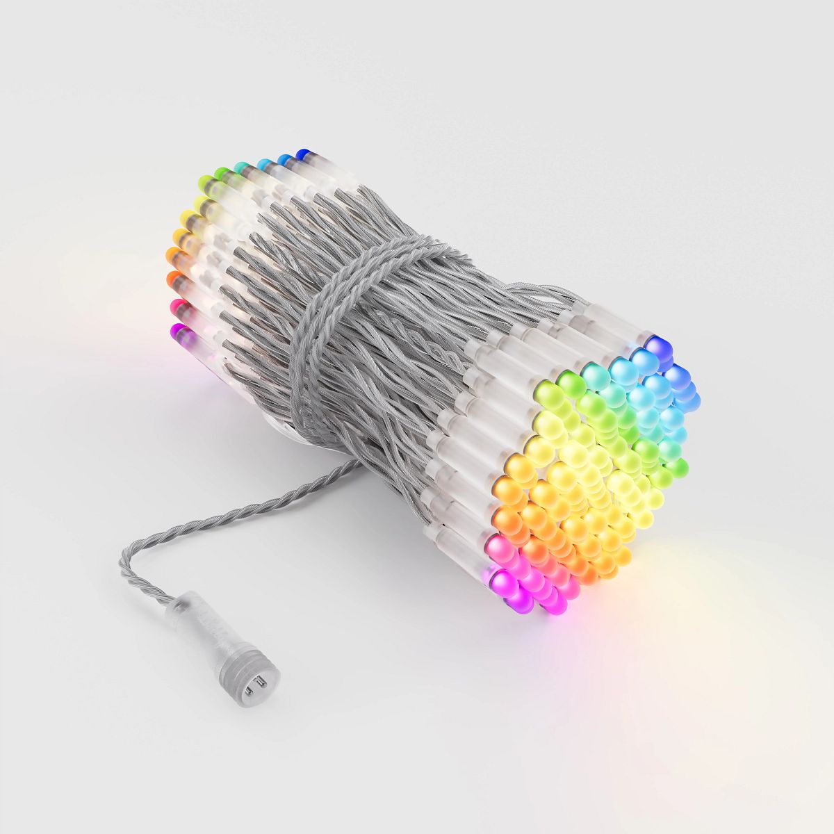 Twinkly Pro 250 RGB LED Icicle Light, Transparent Cable
