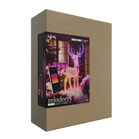 1.25m Twinkly Smart App Controlled Stag Light up Reindeer