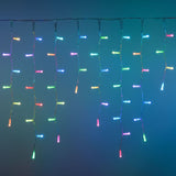 Twinkly Pro 250 RGBW LED Icicle Light, Transparent Cable