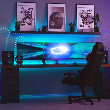 20m Smart App Controlled Twinkly Dot Lights, Black Cable - Gen II