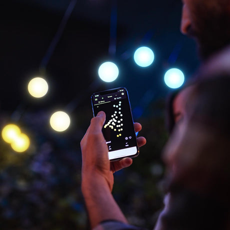 Smart App Controlled Twinkly Festoon Lights, Gold Edition - Gen II