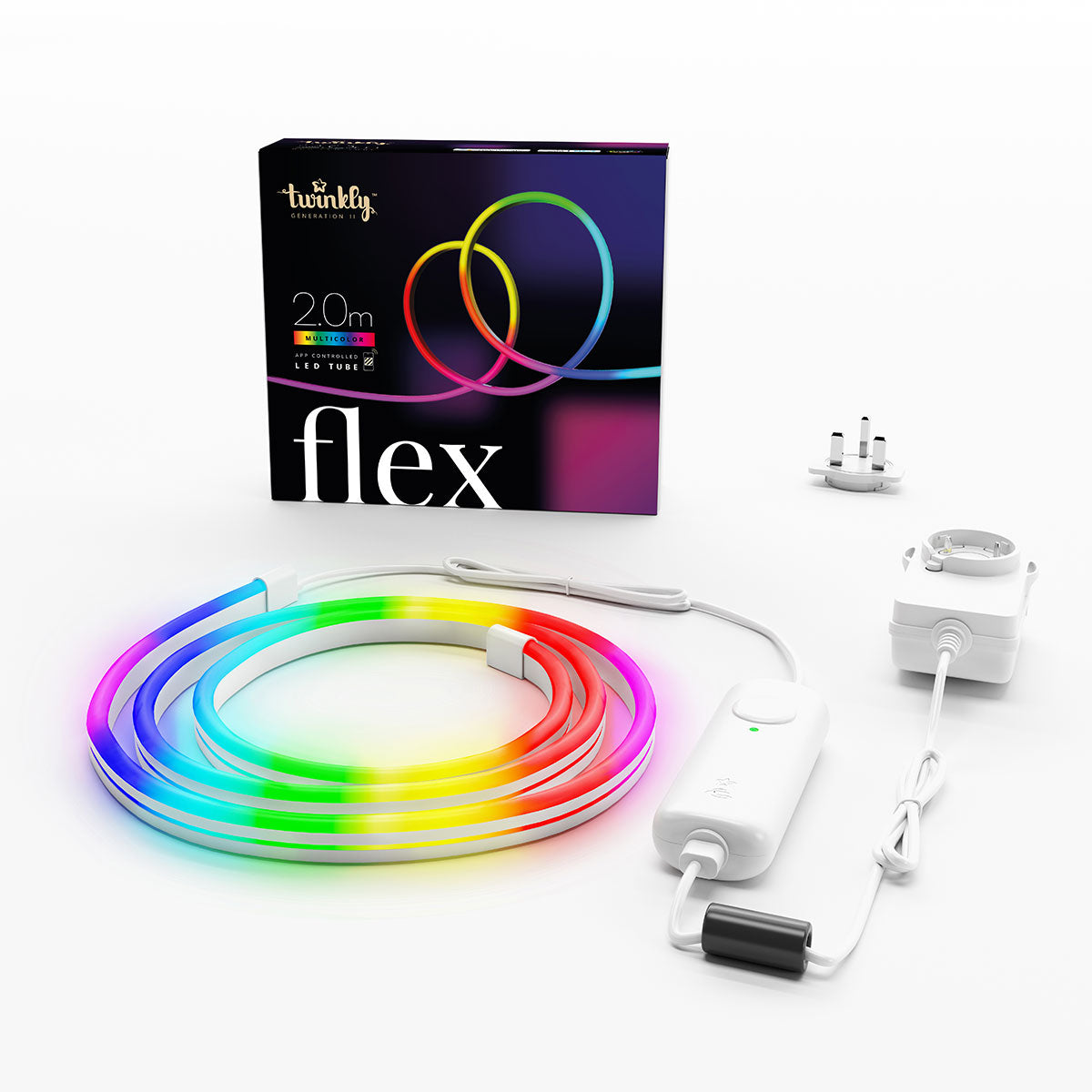 2m Smart App Controlled Twinkly Indoor Flex Light - Gen II