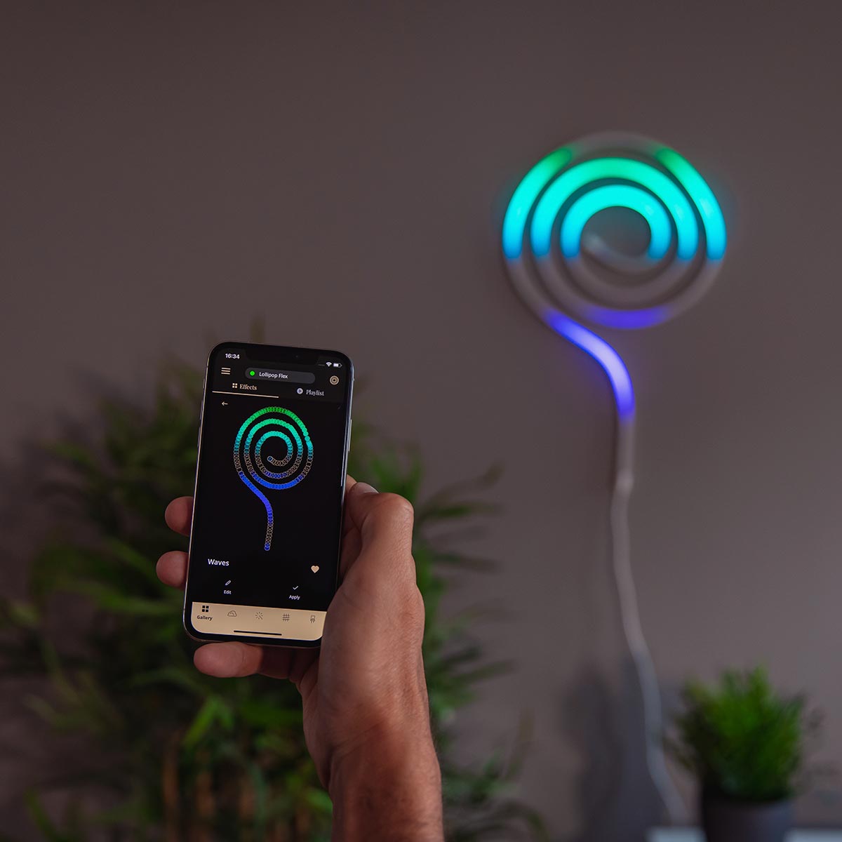 2m Smart App Controlled Twinkly Indoor Flex Light - Gen II