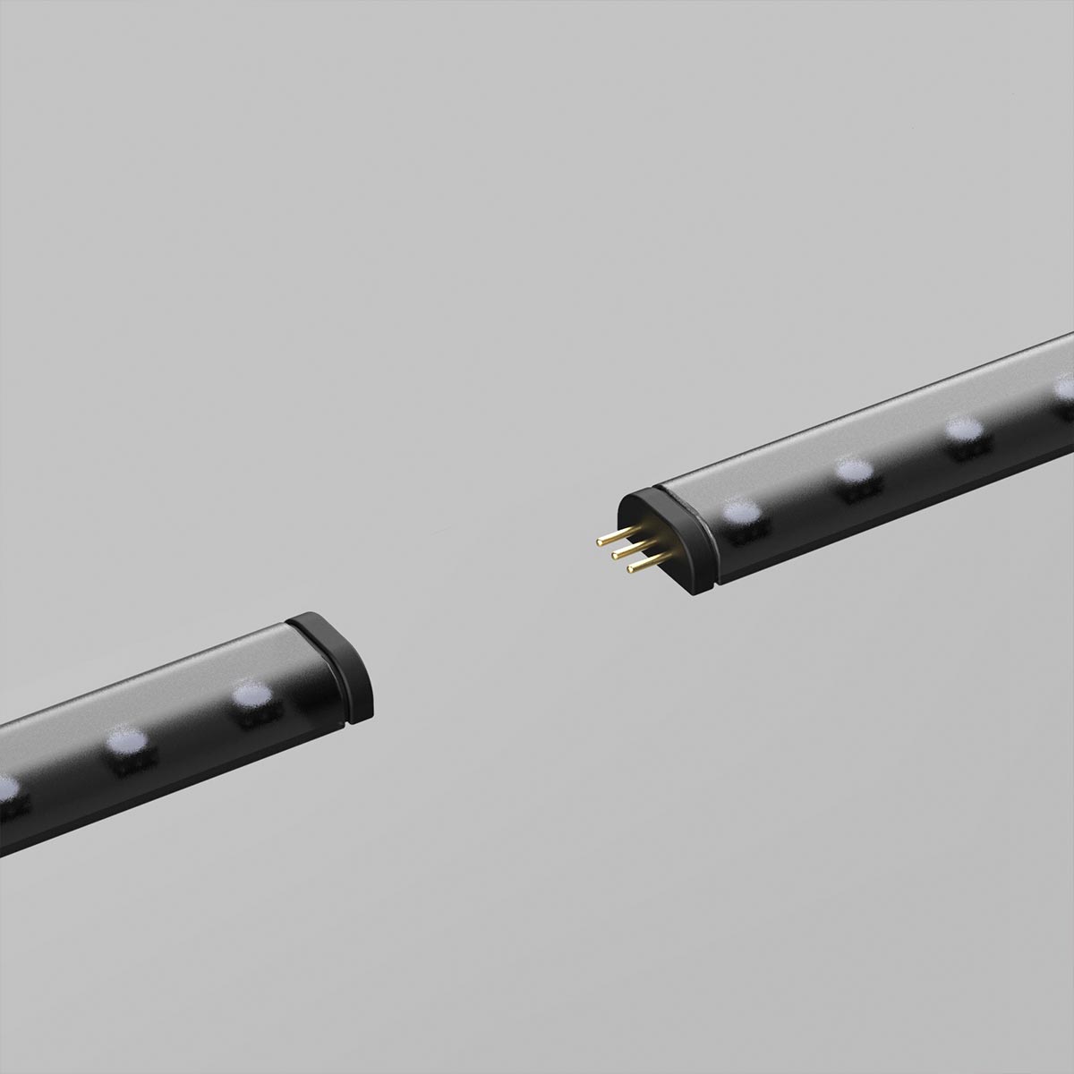 Smart App Controlled Twinkly Indoor Line Strip Light, Black Cable - Gen II