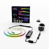 Smart App Controlled Twinkly Indoor Line Strip Light, Black Cable - Gen II
