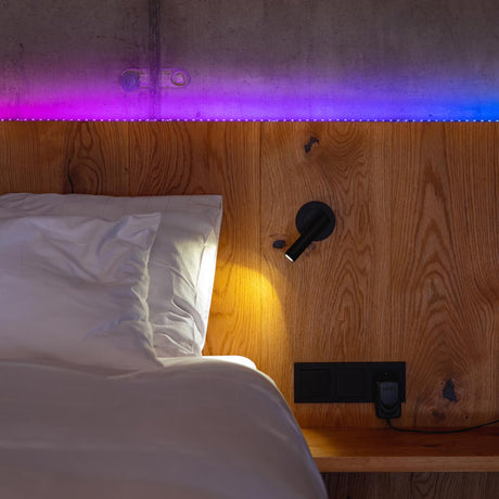 Smart App Controlled Twinkly Indoor Line Strip Light, Black Cable - Gen II
