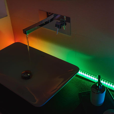 Smart App Controlled Twinkly Indoor Line Strip Light, Black Cable - Gen II