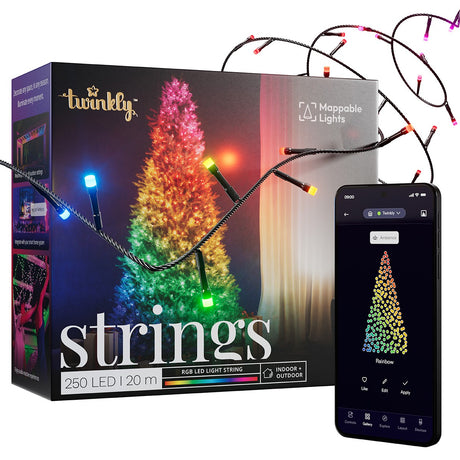 20m Smart App Controlled Twinkly Christmas Fairy Lights - Gen II
