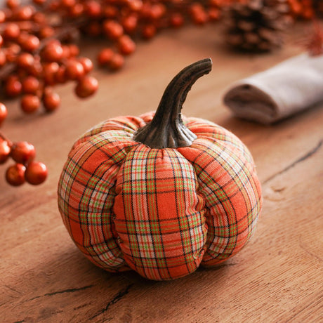 11cm Orange Pumpkin Decoration