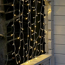 Christmas curtain lights